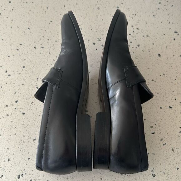 ECCO Men’s Black Leather Sleek Loafers Slip On Style Shoes Size EU42 / US8-8.5 - Picture 3 of 12